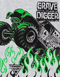 Monster Jam Toddler Boys Grave Digger T-Shirt and Shorts Outfit Set