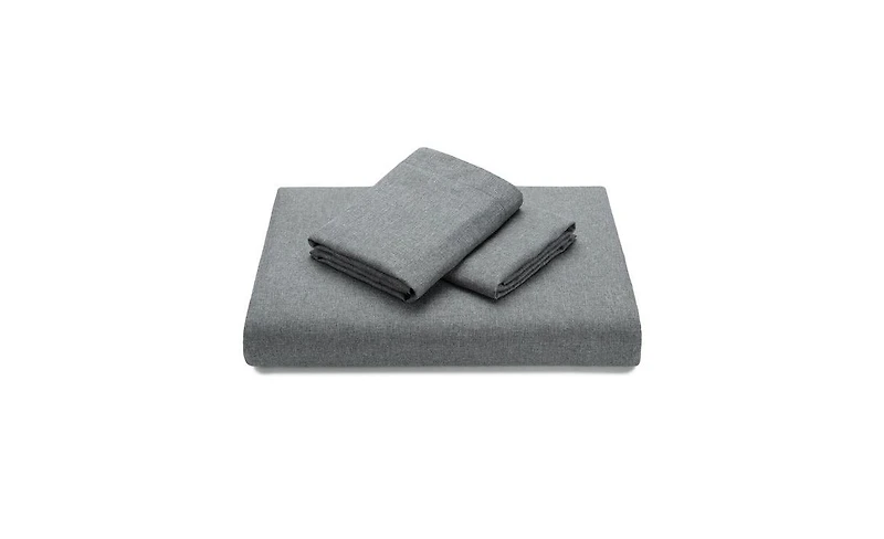 Chanasya Premium Faux Linen Bedding Duvet Cover 3-Piece Soft Luxury Set