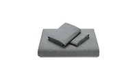 Chanasya Premium Faux Linen Bedding Duvet Cover 3-Piece Soft Luxury Set
