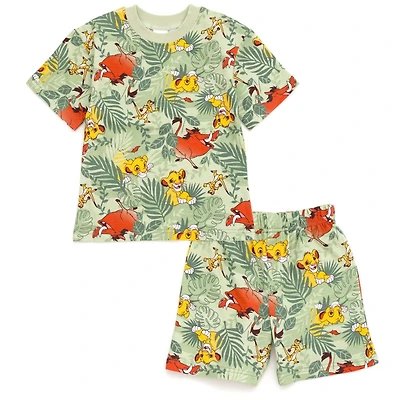 Disney Little Boys Mickey Mouse Lion King Toy Story Cars French Terry T-Shirt & Shorts Set to (12 Months - 10-12)