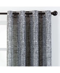 Chanasya Premium 2-Panel Floral Jacquard Textured Beige Curtains with Grommets for Windows Living Room Bedroom Office
