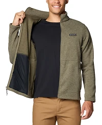 Columbia Men's Alto Pass Textured Knit Sweater Fleece Zip-Front Jacket