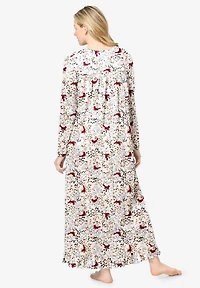 Dreams & Co. Plus Long-Sleeve Gown