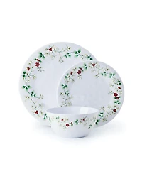 Winterberry Melamine 24 Pc. Dinnerware Set, Service for 8