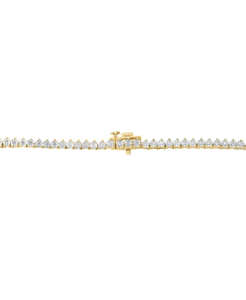 Effy Lab Grown Diamond Graduated 15" Tennis Necklace (1-7/8 ct. t.w.) in 14k Two-Tone Gold