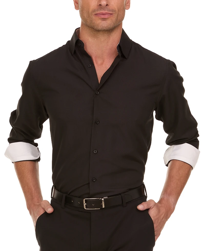 Nicole Miller Men's Slim-Fit Dress Shirt