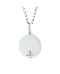 Bling Jewelry Religious Medal Medallion Patron of Safe Travel - Saint Christopher Pendant Necklace and in .925 Sterling Silver