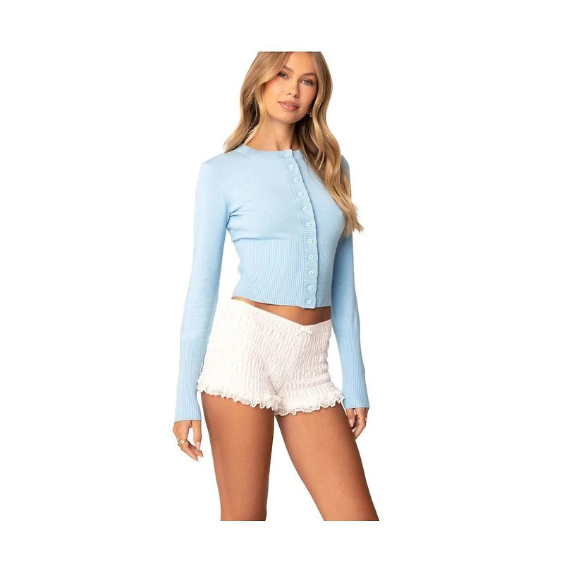 Edikted Women's Alaina Button Front Cardigan