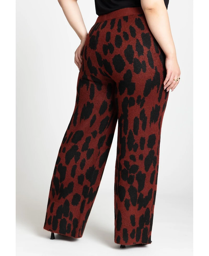 Eloquii Women's Intarsia Sweater Pant