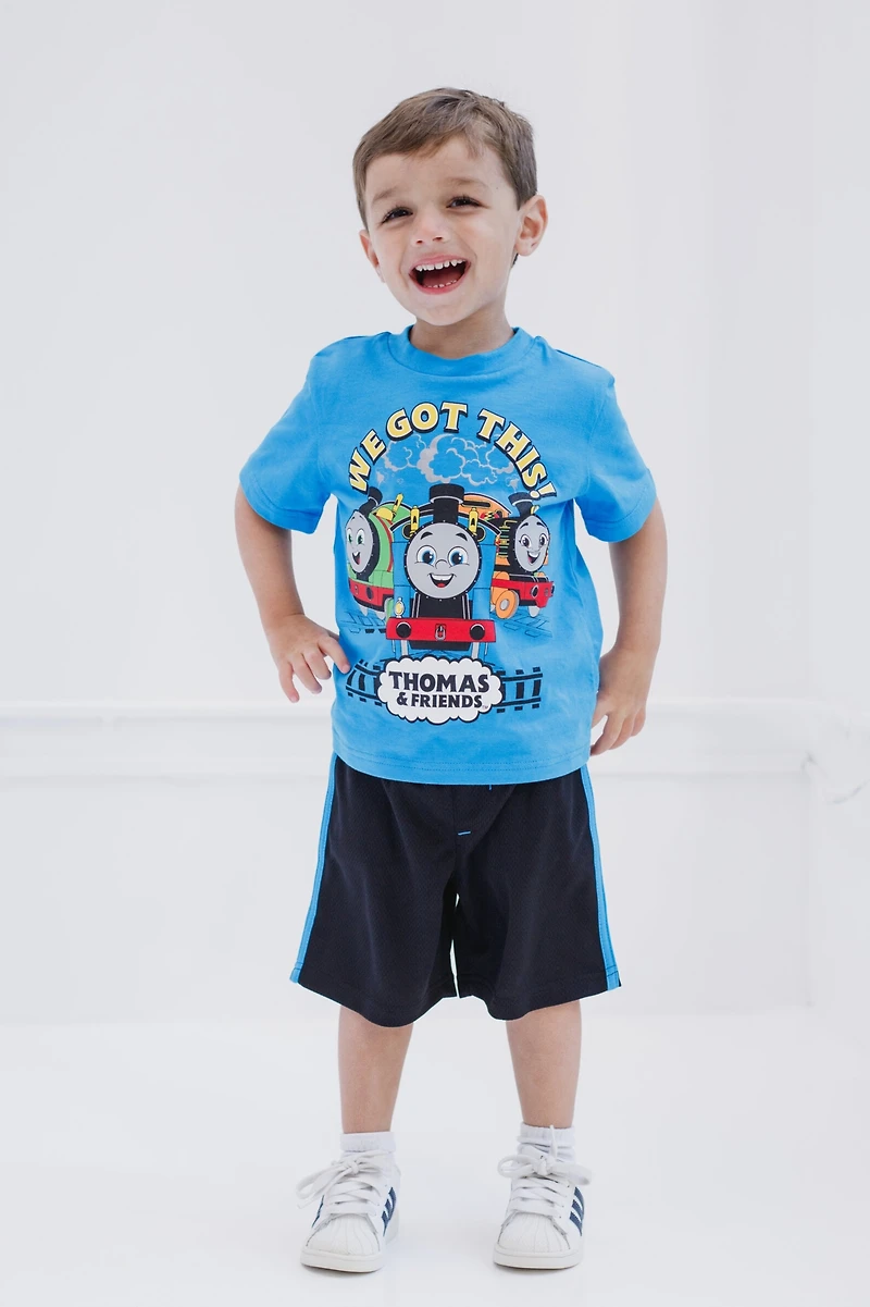 Thomas & Friends Toddler Boys T-Shirt and Mesh Shorts Outfit Set