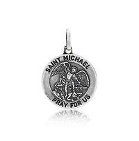 Bling Jewelry Religious Medal Patron of Military Police Security - Saint Michael Pendant Necklace and in .925 Sterling Silver