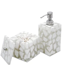 Lavender and Sage Marble 2-Pc. Bath Accessory Set