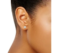 Diamond Four Prong Stud Earrings (3/8 ct. tw) 14k White Gold or