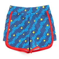 Justice League Toddler Girls Wonder Woman Tank Top and Active Retro Dolphin French Terry Shorts to