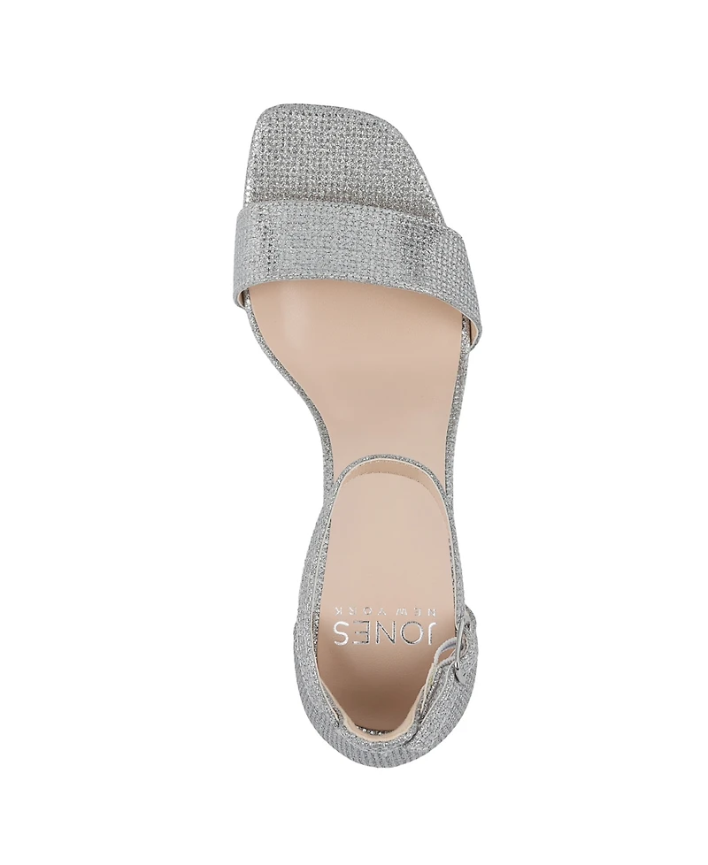 Jones New York Women's Early Two Piece Block Heel Dress Sandals