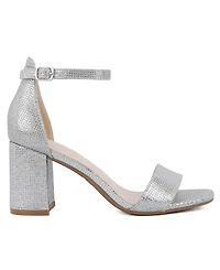 Jones New York Women's Early Two Piece Block Heel Dress Sandals