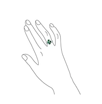 Bling Jewelry St Patrick Shamrock Irish Green Cz Flower Lucky Four Leaf Clover Inset Ring Set Sterling Silver Cubic Zirconia