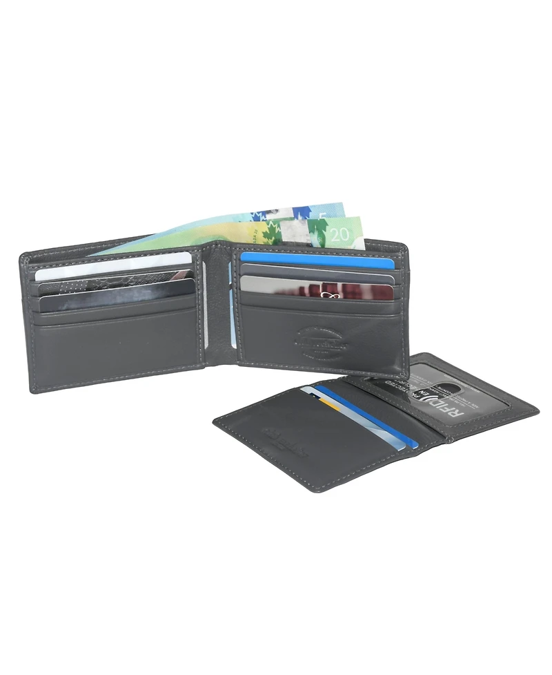Club Rochelier Men's Slim Fold Wallet with Removable Id