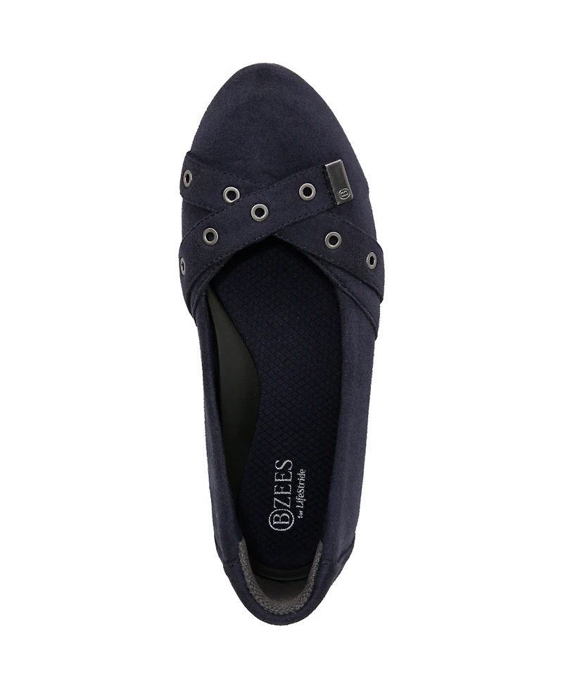 LifeStride Women's Kira Washable Round Toe Ballet Flats