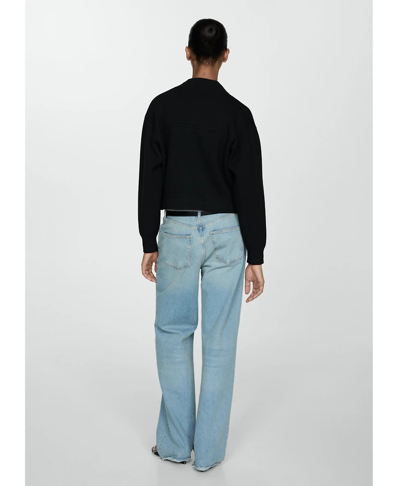 Mango Women's Pocket Knit Jacket