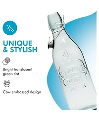 Amici Home Milk Glass Bottle