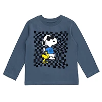 Peanuts Boys 2 Pack Long Sleeve T-Shirts to (2T - 18-20)