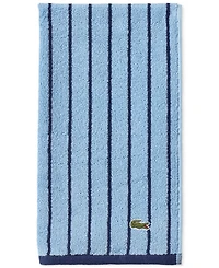 Lacoste Home Centre Mark Cotton Jacquard Stripe Hand Towel, 16" x 30"
