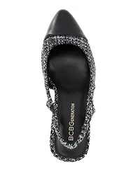 BCBGeneration Women's Darrin Cap Toe Slingback Heeled Pumps