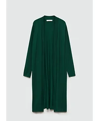 Mango Women's Fine Knit Long Cardigan Sweater