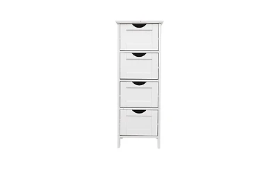 4-Drawer Storage Cabinet – Functional Organizer with Modern Design for Bedroom, Office, or Entryway