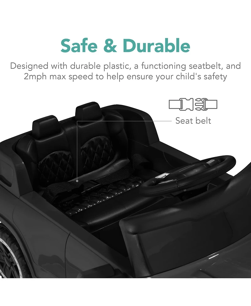 Best Choice Products 6V Kids Ride On Car Truck w/ Parent Control, 3 Speeds, Led Headlights, MP3 Player, Horn