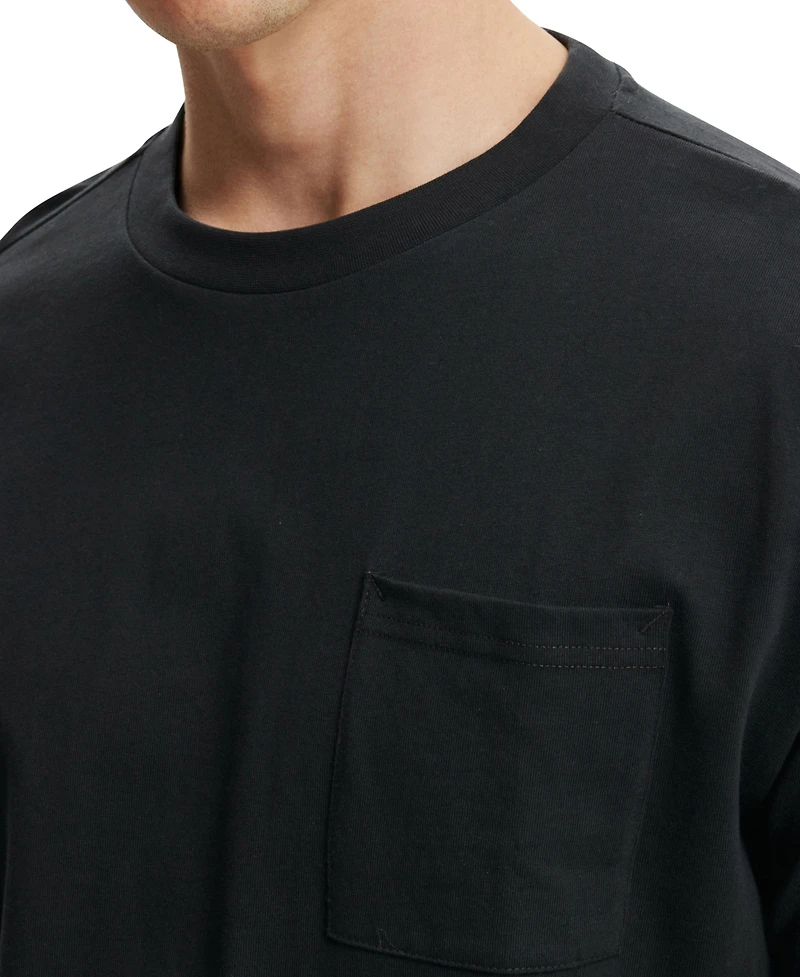 Cotton On Men's Box Fit Pocket Crew Neck T-shirt