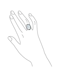 Bling Jewelry Leaf Large Oval Natural Turquoise Statement Ring .925 Sterling Silver