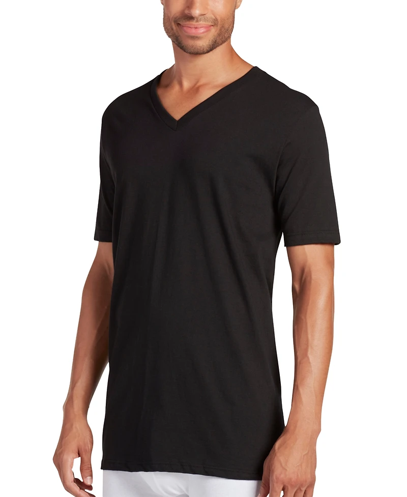 Jockey Men's Big & Tall Classic Tagless V-Neck Undershirt 2-pack
