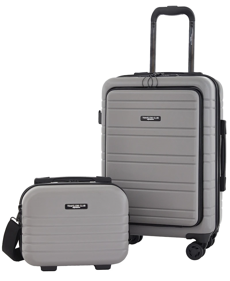 Discovery 2-Piece Expandable Rolling Carry-On Luggage Set