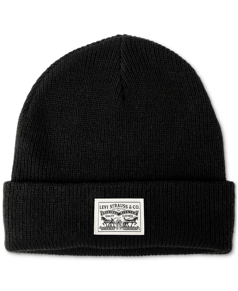 Levi's Men's Ribbed Logo Beanie