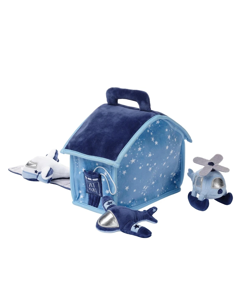 Bedtime Originals Interactive Airplane/Airport Plush Play Set with Stuffed Toys