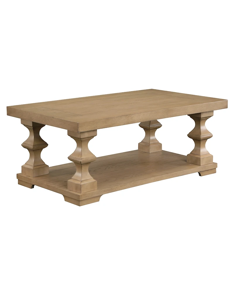 Dory 48" Wood Cocktail Table