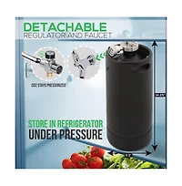 NutriChef Homebrew Mini Keg Beer Dispenser