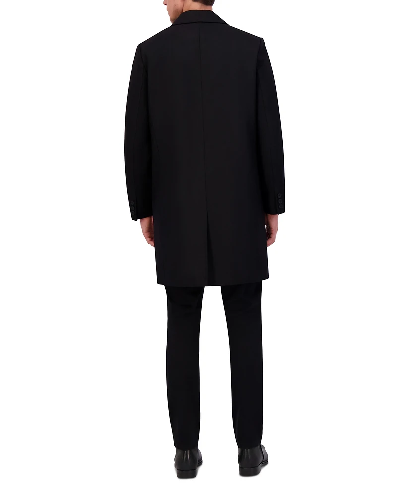 Kenneth Cole Men's Slim Fit Peak Lapel Topcoat