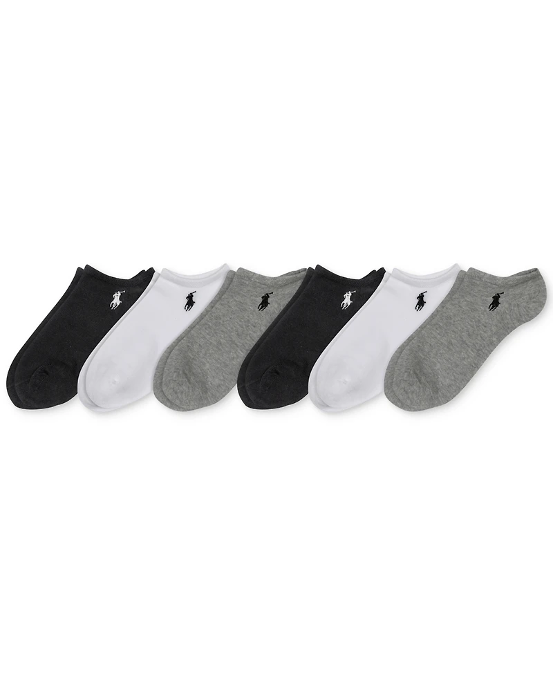 Polo Ralph Lauren Women's 6-Pk. Flat Knit Low-Cut Socks