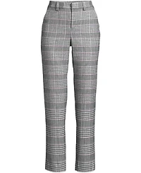 Lands' End Women's High Rise Brushed Flannel Tapered Ankle Pants