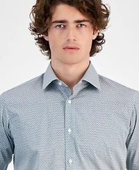 Hugo by Hugo Boss Men's Valerio Poplin Modern-Fit Dress Shirt