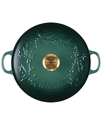Le Creuset Holly Collection Enameled Cast Iron 4.5 Qt. Traditional Chef's Oven with Lid