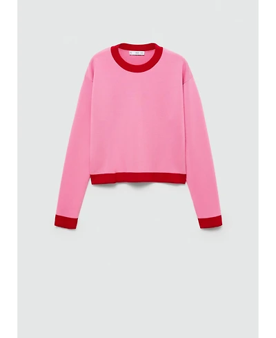 Mango Women's Contrast Trim Sweater