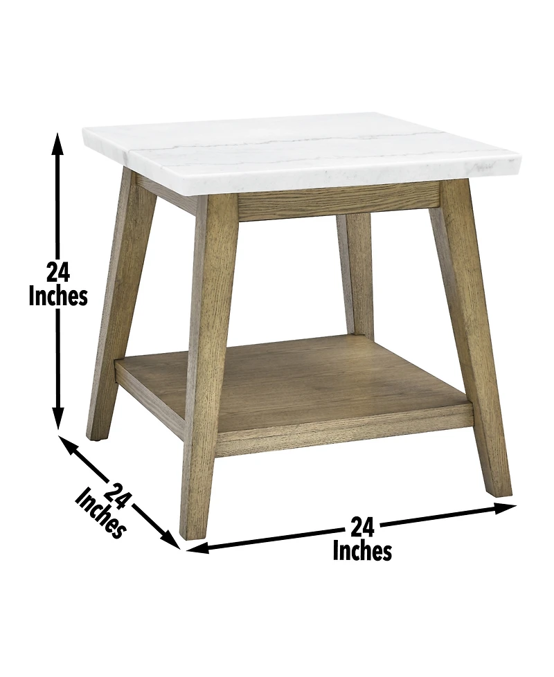 Mabell 24" Wood End Table