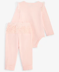 Baby Girls Tiny Dancer Ruffled Bodysuit & Pants, 2 Piece Set, Exclusively at Macy's