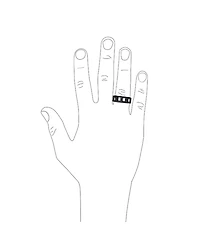 Bling Jewelry Black Wide Open Rope Cuban Cable Curb Chain Link Ring Band Gothic Solid Stainless Steel