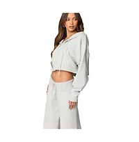 Edikted Women's Russell Knit Hooded Cardigan
