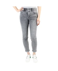 Indigo Poppy Women's Grey Tummy Control Skinny Jean